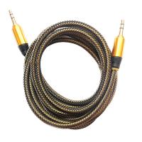 Аудио кабель AUX JACK 3,5 мм в текстильной оплетке 1,8  метра