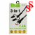 КАБЕЛЬ 3 В 1 DENMEN D55E MICRO, LIGHTNING, TYPE-C 3.6A