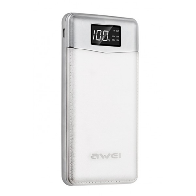 Внешний аккумулятор Power Bank Awei p30k 10000mAh awei white