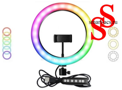 Светодиодная кольцевая лампа RGB LED SOFT RING LIGHT MJ26