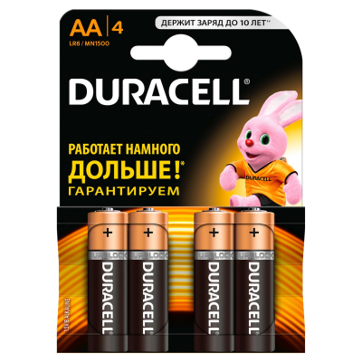 Батарейка AA MN1500 LR06 * 4 Duracell